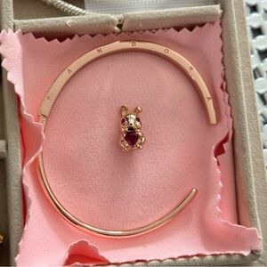 Pandora rose gold bunny charm new